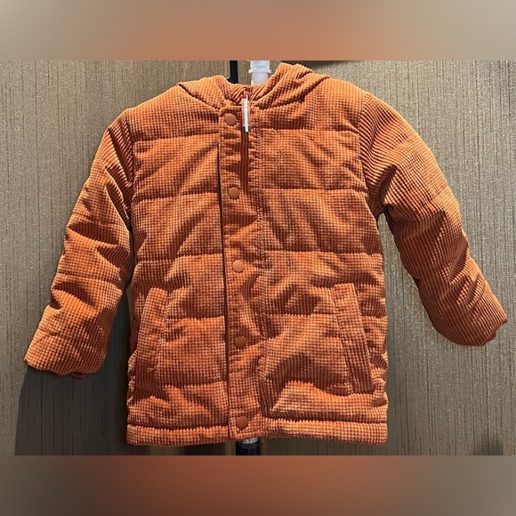 Cat & Jack Other - 3T Boy Cat & Jack Rust Corduroy Puffer Jacket